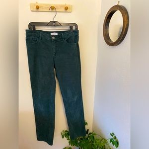 Loft green courderoy pants size 6/28